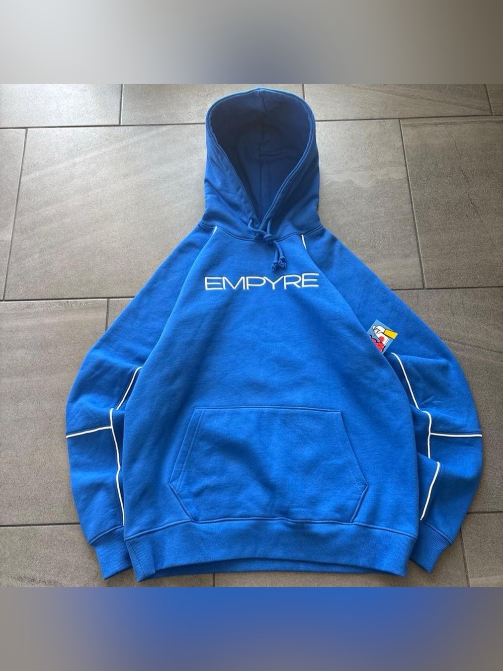 Empyre “Squad” Pullover Hoodie - Piped Blue - Size Large - NWT